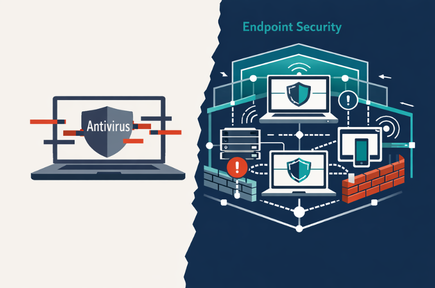 Endpoint Security vs Antivirus: What Actually Protects Your Business Today?