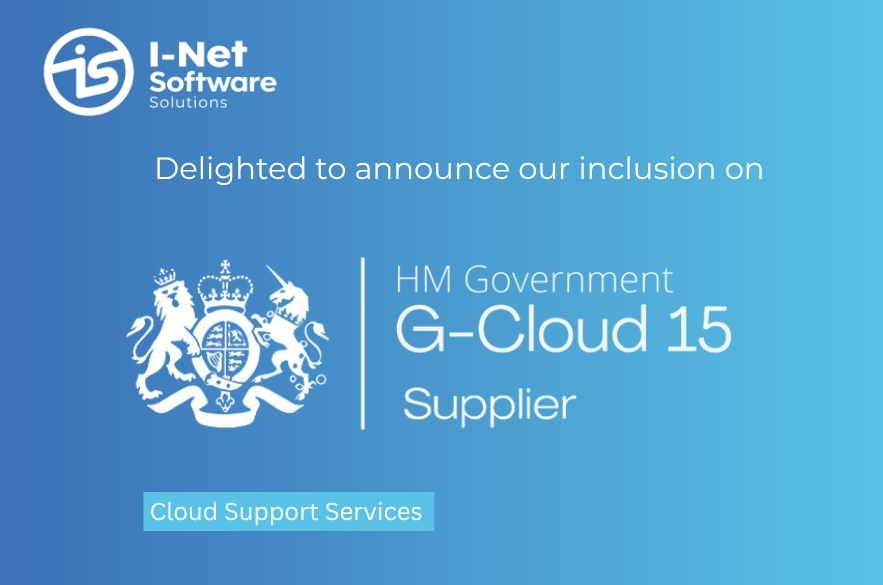 I‑Net Software Solutions delighted to announce inclusion on HM Government G‑Cloud 15 Supplier framework for Cloud Support Services.